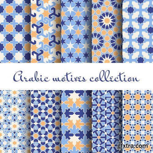 Islamic & Arabic Beautiful Patterns 10xEPS