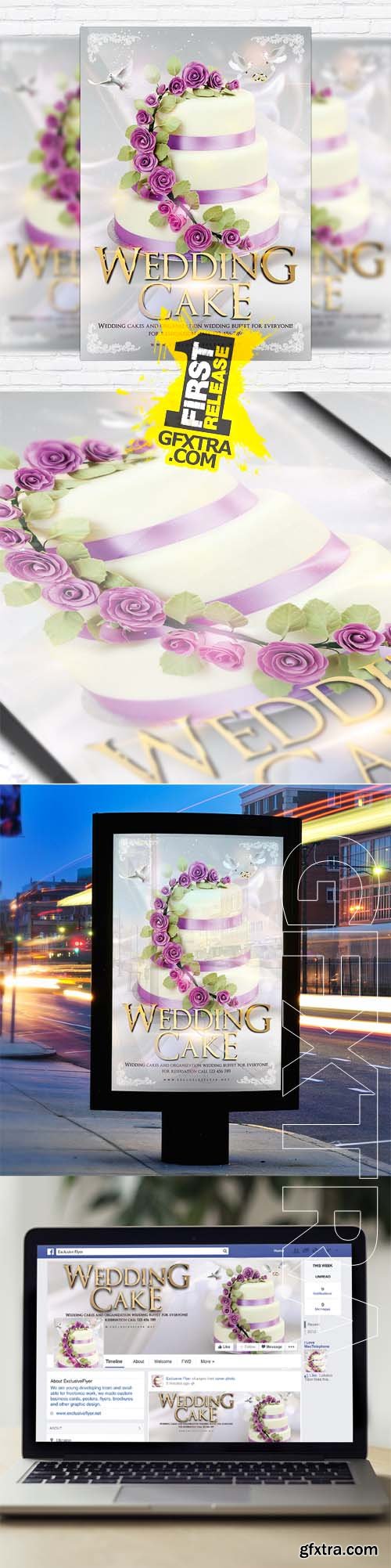 Wedding Cake – Flyer Template + Facebook Cover Wedding Cake – Flyer Template + Facebook Cover