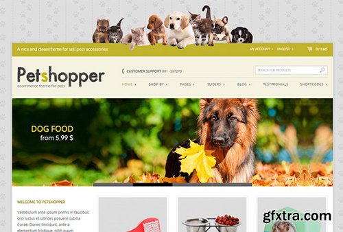 YiThemes - YITH Petshopper v1.4.7 - Ecommerce Theme For Pets Products