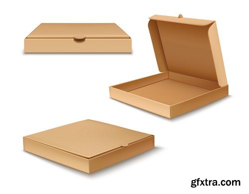 Cardboard Boxes 11x EPS
