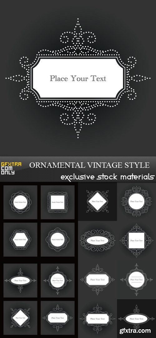 Ornamental Vintage Style - 10 EPS