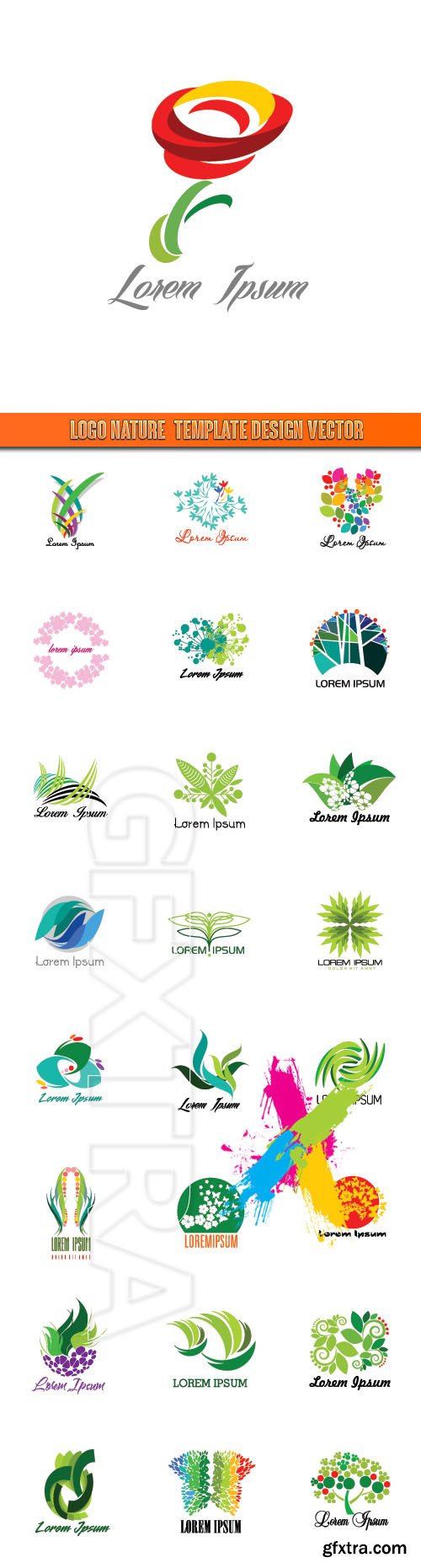 Logo Nature Template Design Vector