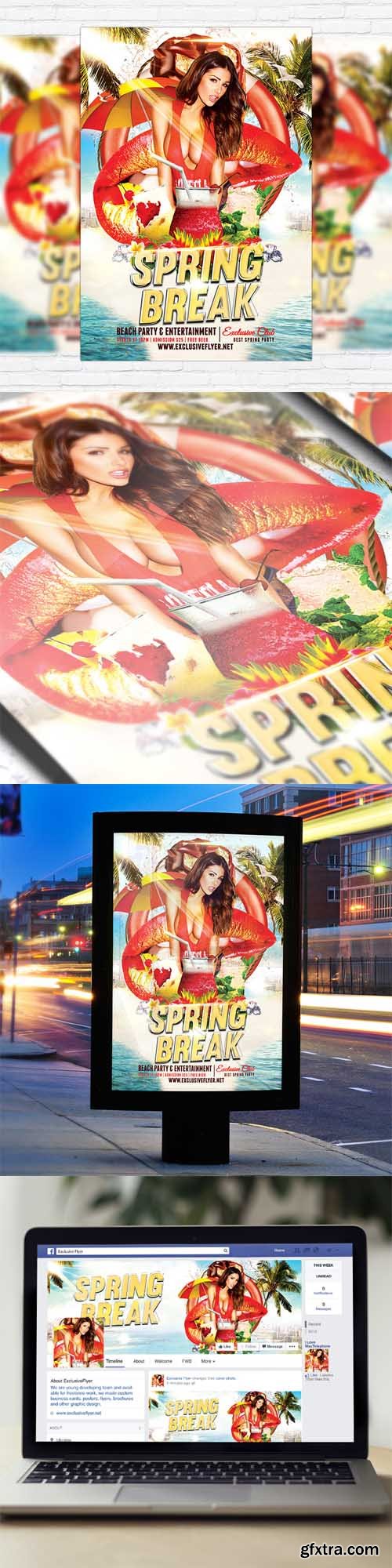 Spring Break Sessions - Flyer Template + Facebook Cover Spring Break Sessions - Flyer Template + Facebook Cover