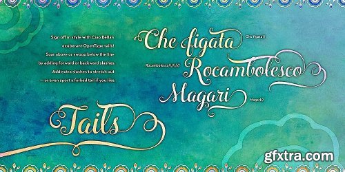 Ciao Bella Font Family 5 FONTS $199 Ciao Bella Font Family 5 FONTS $199