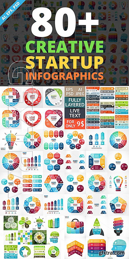 Creative Infographics PSD Included 550213