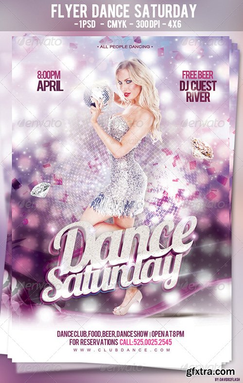 GraphicRiver - Flyer Dance Saturday - PSD 4272214 GraphicRiver - Flyer Dance Saturday - PSD 4272214