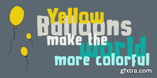 Yellow Balloon Font Family