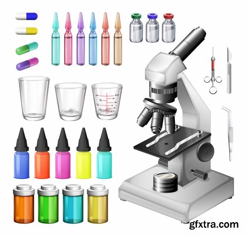 Collection microscope magnifying glass 25 EPS