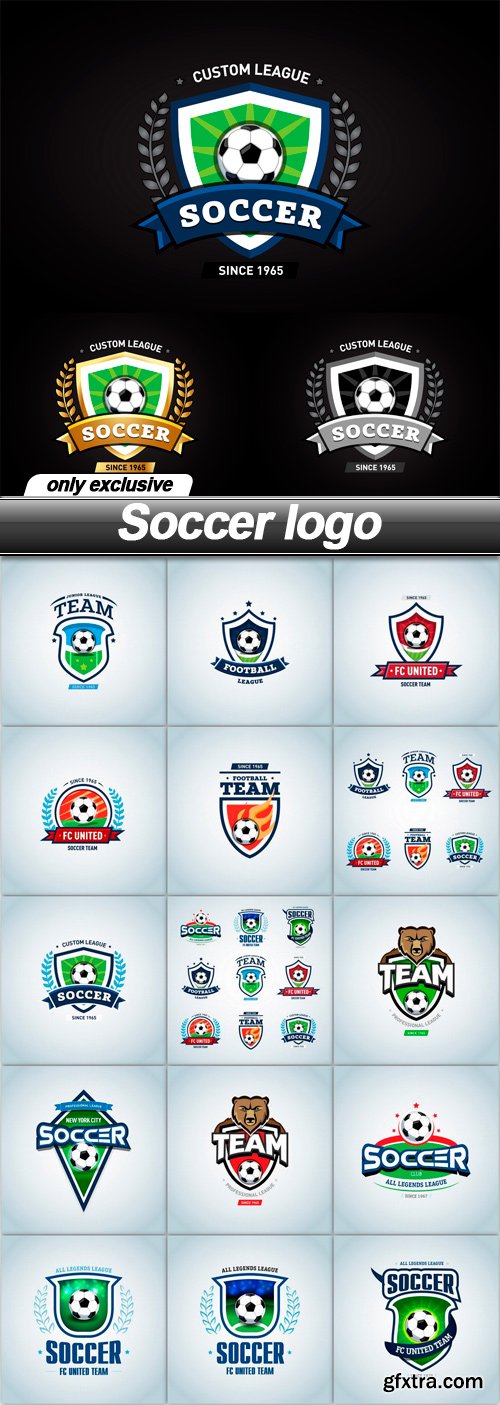Soccer logo - 16 EPS