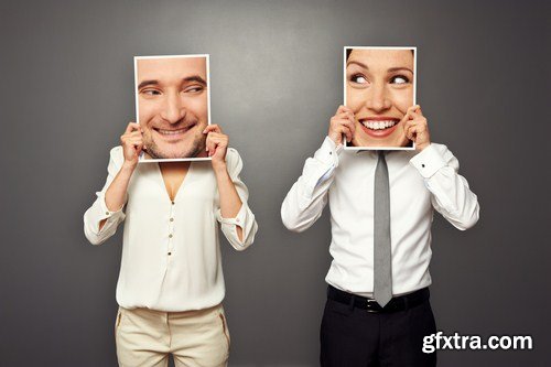 People holding pictures with big smile 10X JPEG