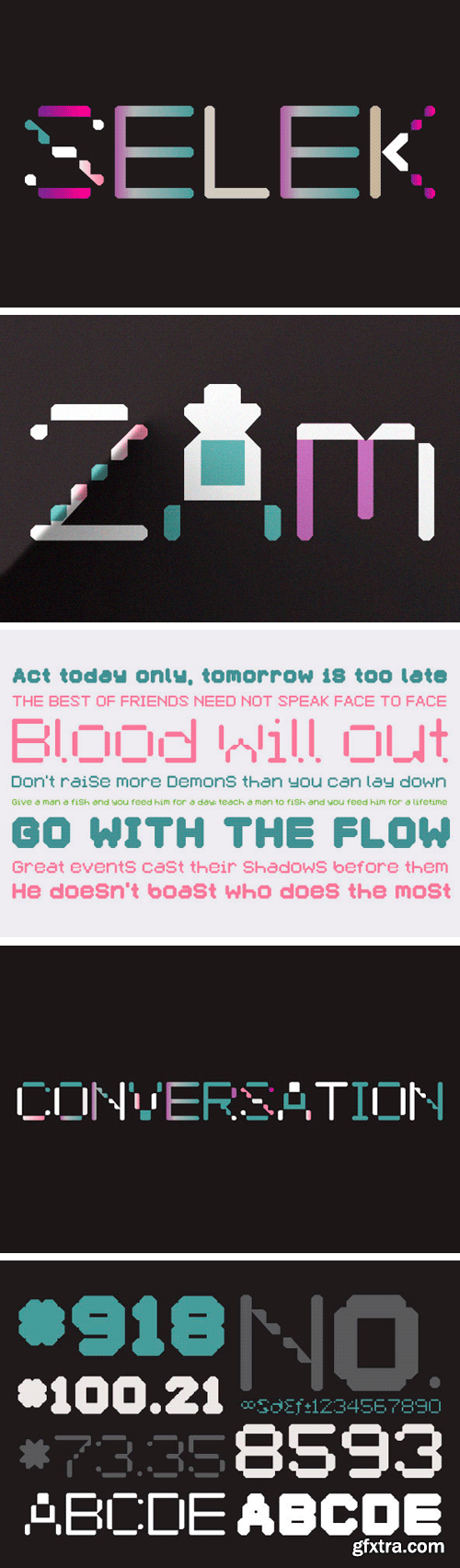 YWFT Selek Font Family YWFT Selek Font Family