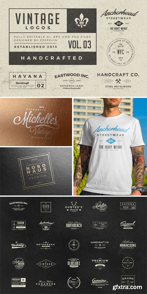 CM 179035 - Vintage Logos Set 3 CM 179035 - Vintage Logos Set 3