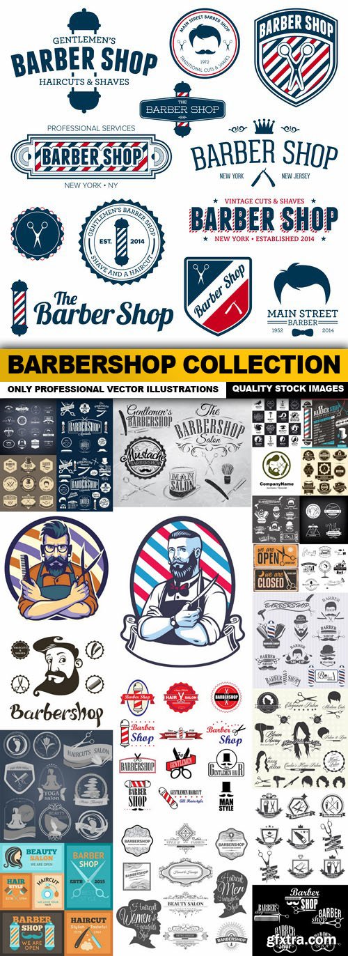 Barbershop Collection - 25 Vector Barbershop Collection - 25 Vector