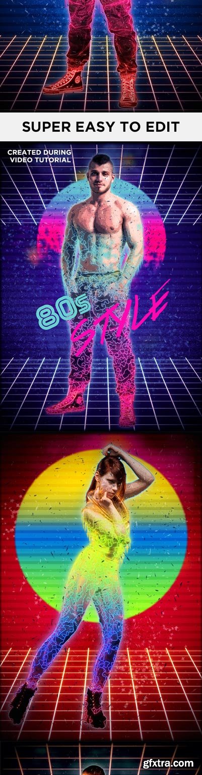 GraphicRiver - 80s Photoshop Action - Eighties Retro Style Action - 14770412