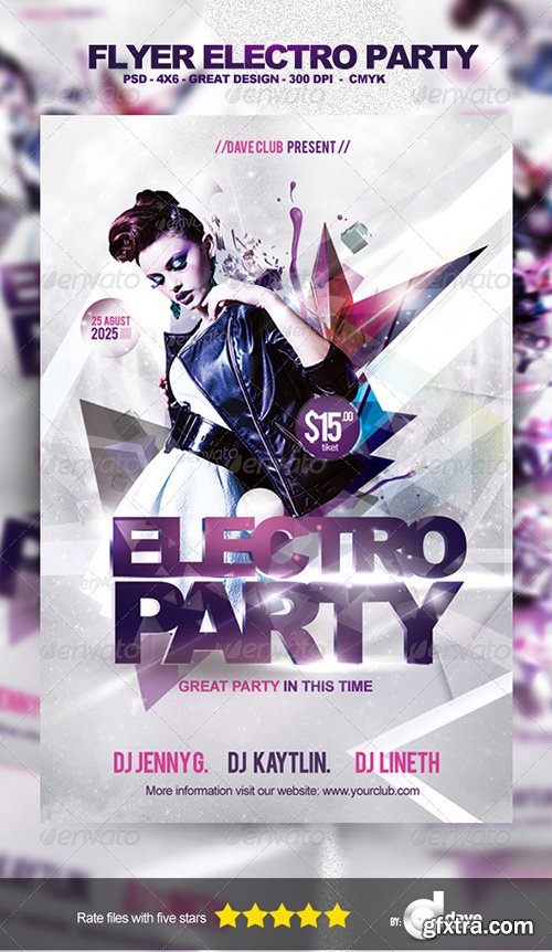 GraphicRiver - Flyer Electro Party Template 5284226 GraphicRiver - Flyer Electro Party Template 5284226