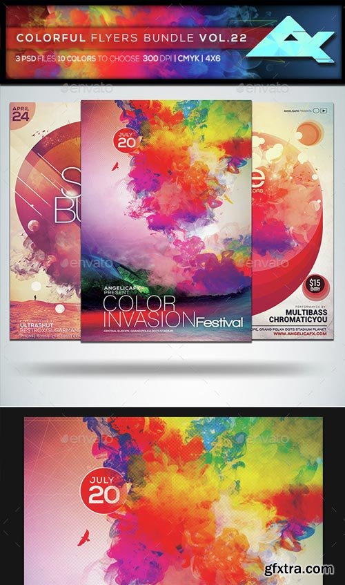 GraphicRiver - Colorful Flyers Bundle Vol. 22 - 15130828