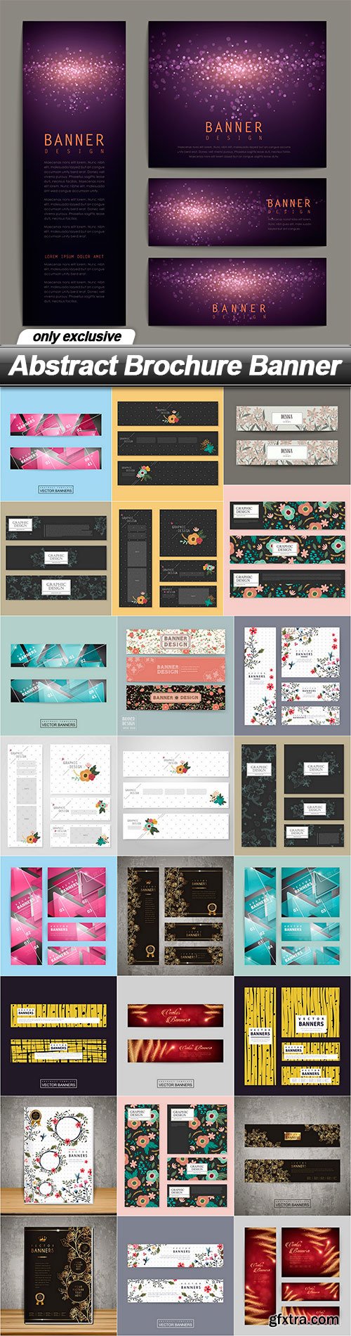 Abstract Brochure Banner - 25 EPS