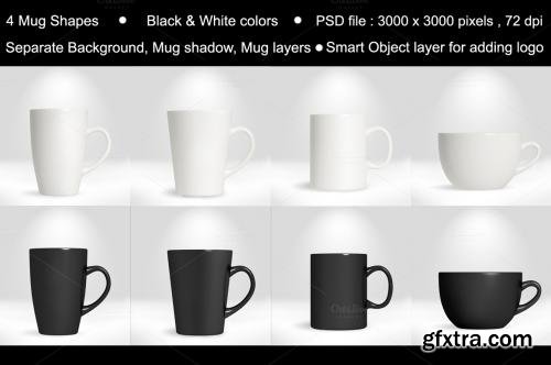 CreativeMarket Coffee Mug/Cup Mockup vol.1 185933