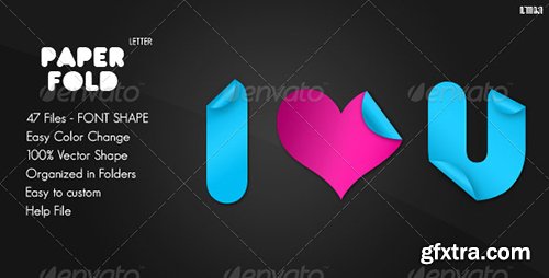GraphicRiver - Paper Fold - Letter : Custom Shape 479663 GraphicRiver - Paper Fold - Letter : Custom Shape 479663