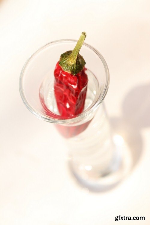 Pepper in a glass