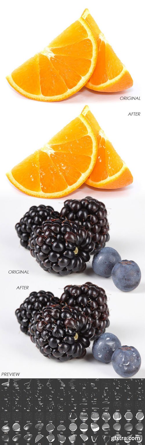 GR - Water Drop Brushes 13092940