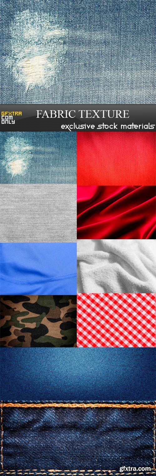 Fabric Texture 1 - 10 x JPEGs