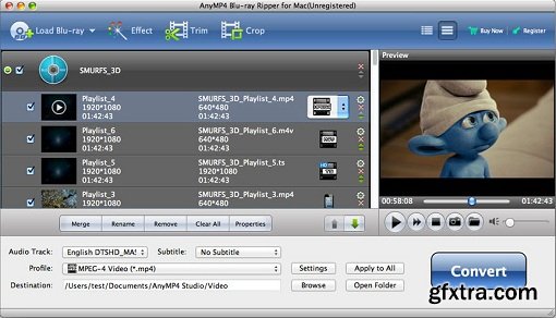 AnyMP4 Blu-ray Ripper 6.1.62 (Mac OS X)