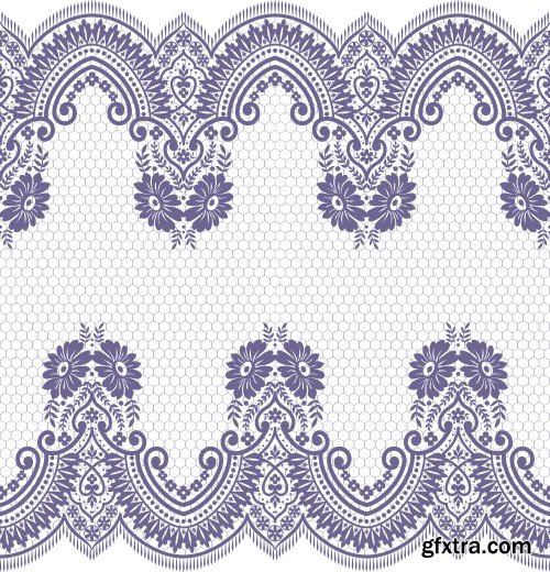 Seamless Lace Patterns 25xEPS