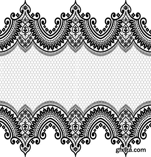 Seamless Lace Patterns 25xEPS