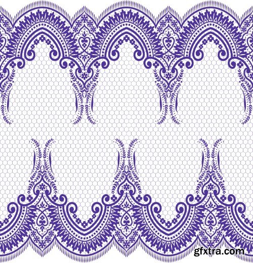 Seamless Lace Patterns 25xEPS