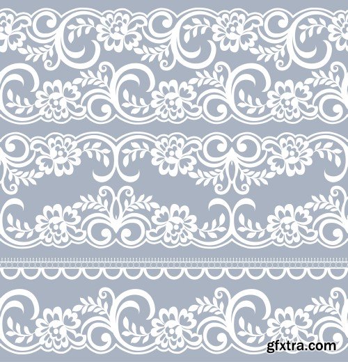 Seamless Lace Patterns 25xEPS