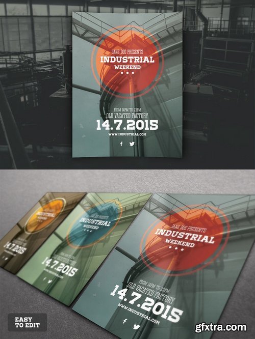 CM - Industrial Flyer PSD Template 319733 CM - Industrial Flyer PSD Template 319733