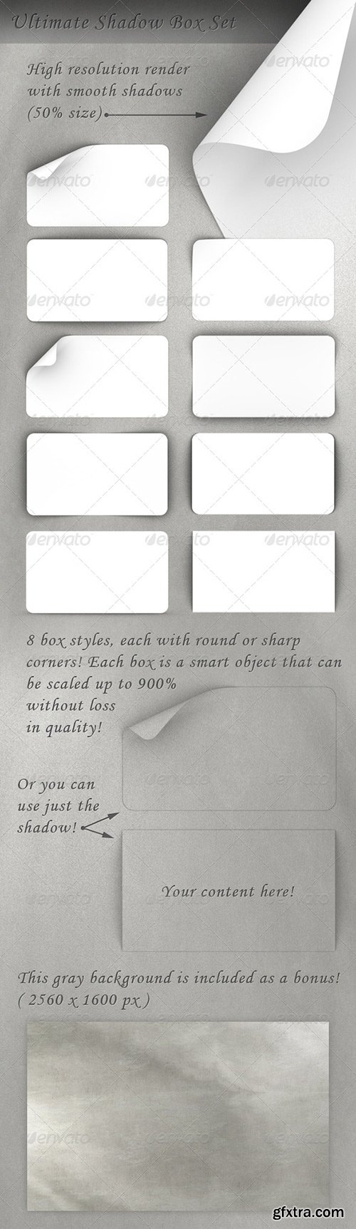 GraphicRiver - Web Content Boxes with Shadows 131641 GraphicRiver - Web Content Boxes with Shadows 131641