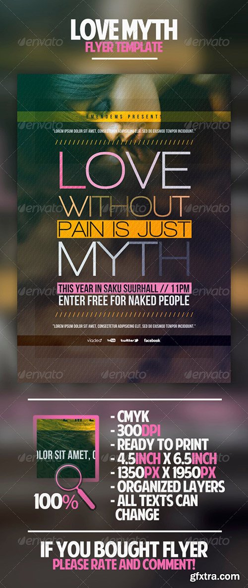 GraphicRiver - Love Myth Flyer Template 4558732 GraphicRiver - Love Myth Flyer Template 4558732