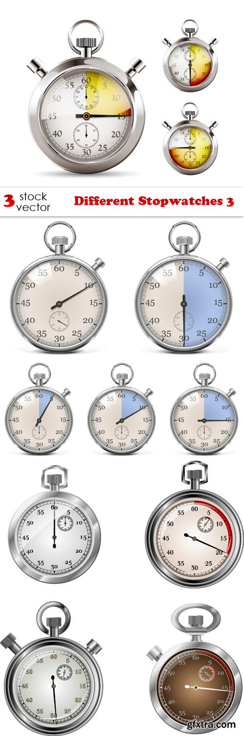 Vectors - Different Stopwatches 3