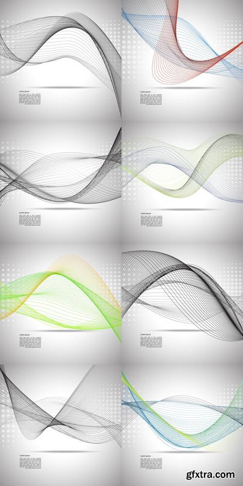 Abstract Wave's Background - Vector Illustration