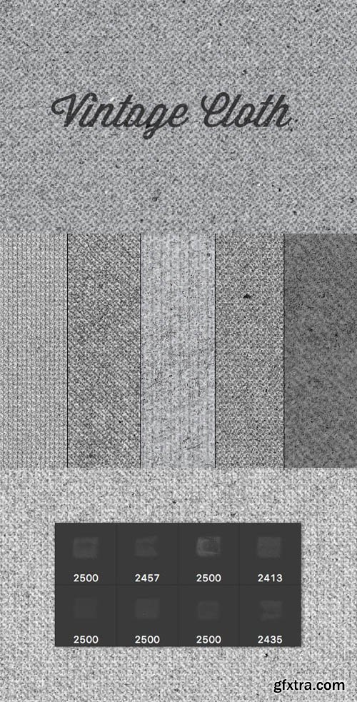 Vintage Cloth Textures and Brushes
