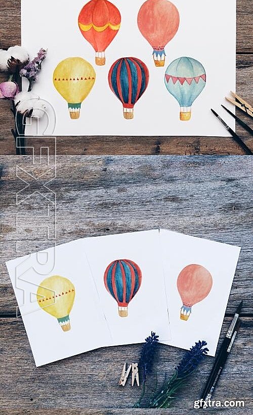CM - Hot Air Balloon Wall Art Bundle 581176
