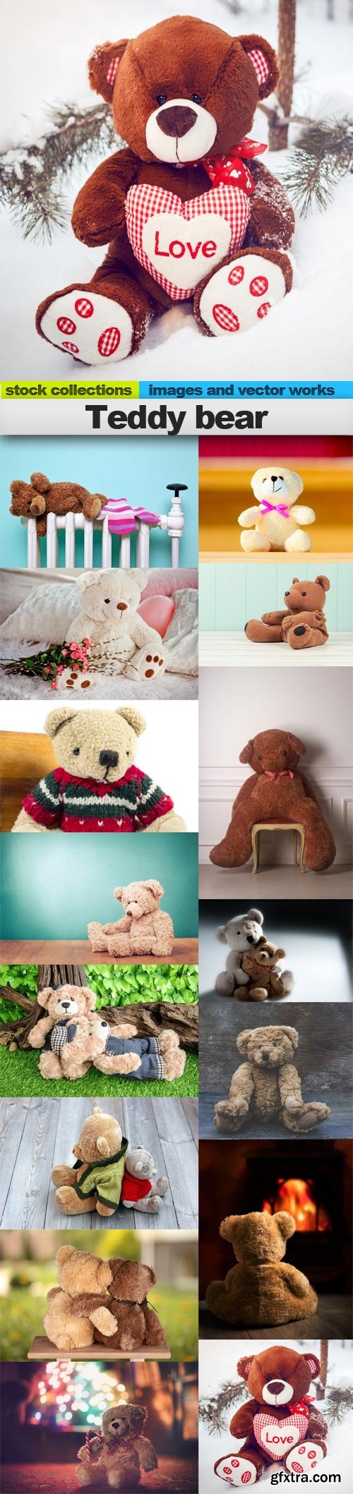 Teddy bear, 15 x UHQ JPEG