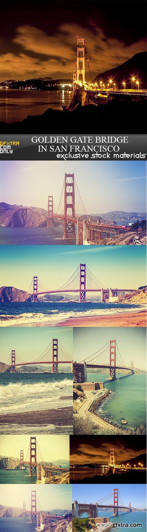 Golden Gate Bridge in San Francisco, 8  x  UHQ JPEG