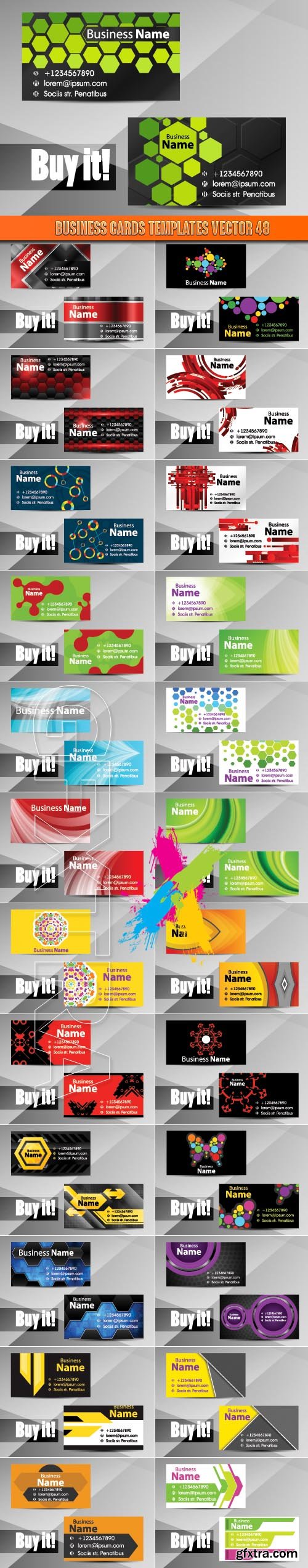 Business Cards Templates vector 48