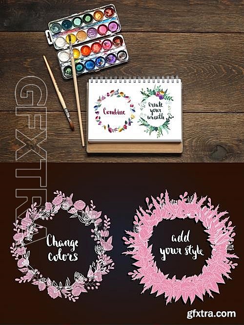 CM - Flowers & Leaves Vector Set 585287 CM - Flowers & Leaves Vector Set 585287