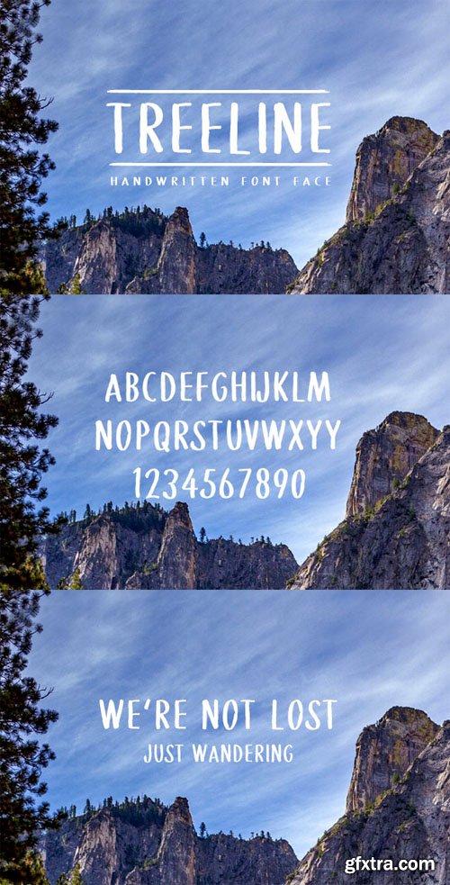 Treeline &ndash; Handwritten Font Face