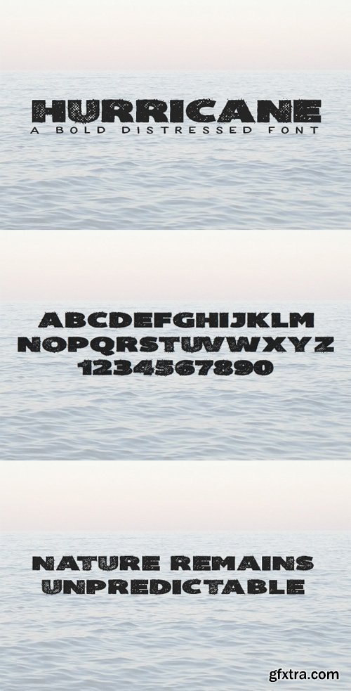 Hurricane &ndash; A Bold Distressed Font