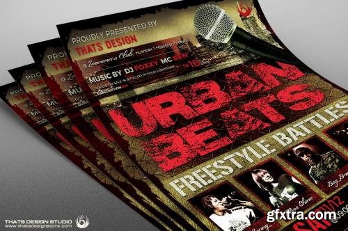 CreativeMarket Freestyle Rap Battle Flyer V3 585865