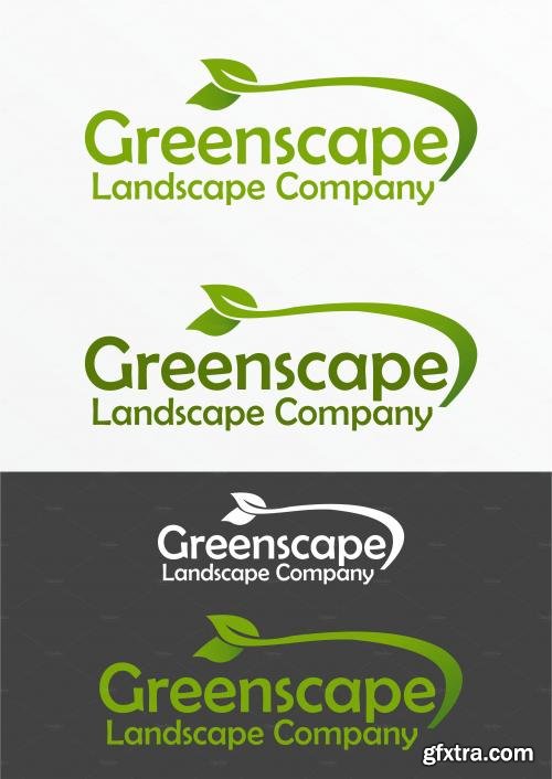 CreativeMarket Greenscape Logo Template 585767