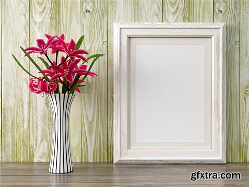 Collection frame for photo with flowers decoration 25 HQ Jpeg