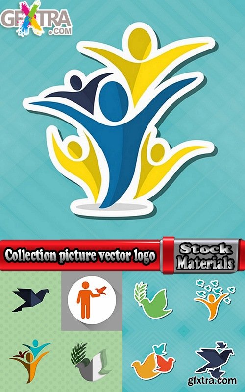 Collection picture vector logo illustration of the business campaign 28-25 EPS