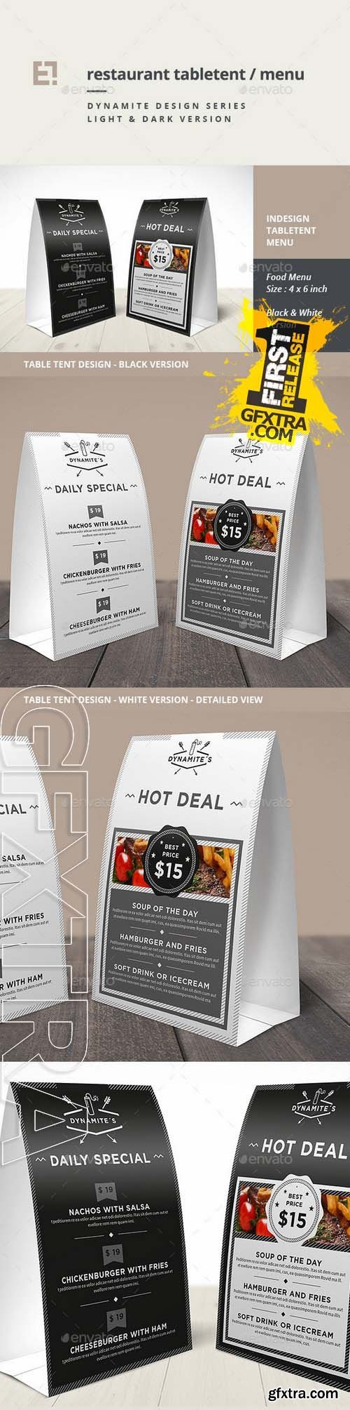 Graphicriver Restaurant Table Tent 11181740