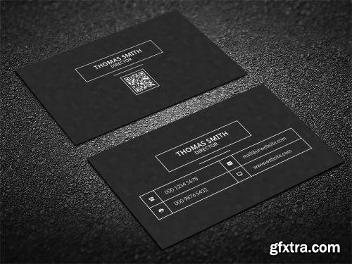 CreativeMarket Modern Dark Pixels Business Card 585606
